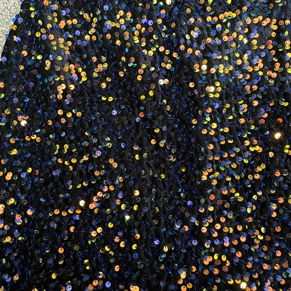 Sexy Black Sequin Mini Dress - Picture 2 of 9